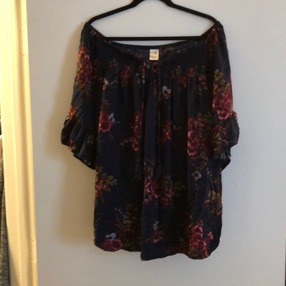 Terra & Sky floral blouse